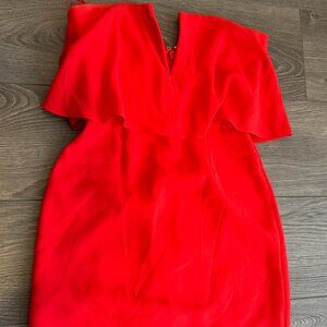 Red Strapless Mini Dress